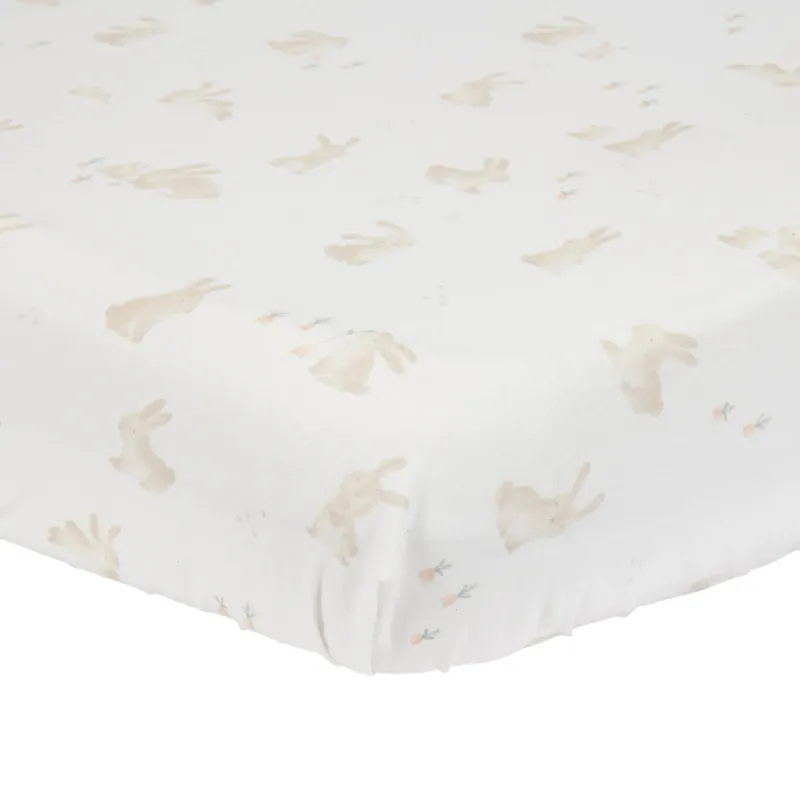 Hoeslaken Ledikant - Wit - Baby Bunny