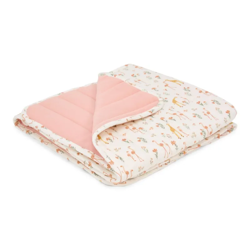 Wiegdeken - Roze - Blooming Safari