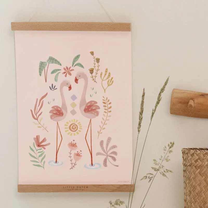 Poster - Roze - Blooming Safari - A3
