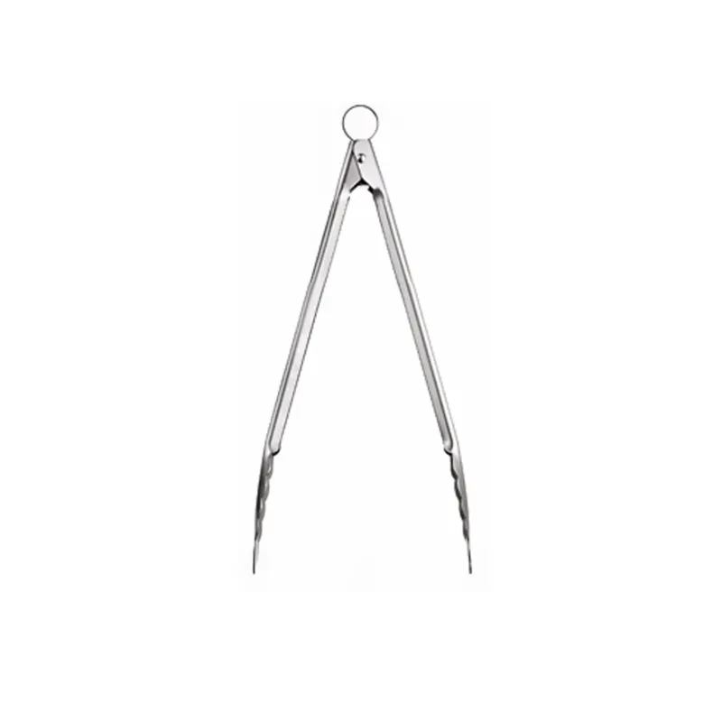 Cuisipro stainless steel kitchen tongs, 30 cm long, with a sleek design for grilling, serving, and cooking tasks.