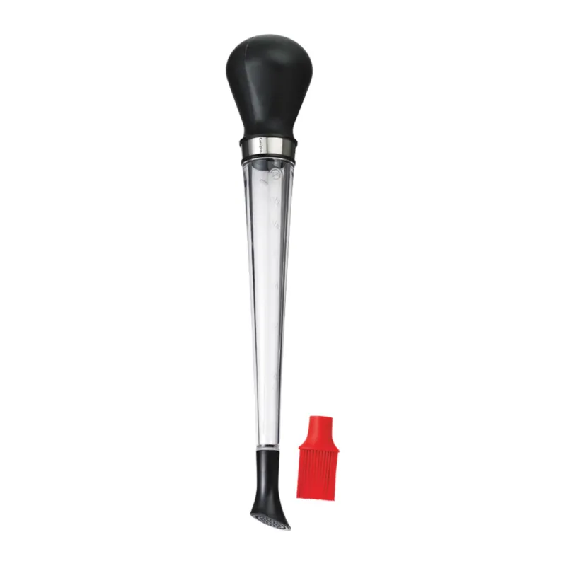 Red CUISIPRO 3-in-1 universal funnel with three sizes for versatile pouring and transfer tasks.