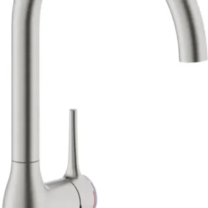 SYSTEMCERAM Armatur Mania Soft Edelstahlfinish 10348