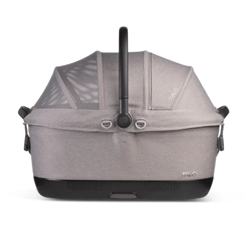 TAVO Maeve™ iso6X Haustier-Autositz mit ISOFIX – Crash-getestet Sicher & Komfortabel für Hund & Katze – merle L 60 x B 43,5 x H 53 cm