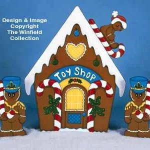 Gingerbread Toy Shop Woodcraft Pattern