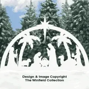 Nativity and Christmas Sign Pattern Set (W1623 & W1633) - The Winfield Collection