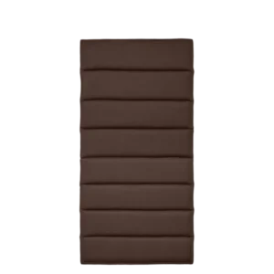 Dapple Chair Cushion in dark chocolate, channel-quilted seat and back pad