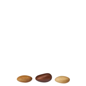 Pebble Shakers set of 3 in multi, smooth pebble-shaped shakers in three tones