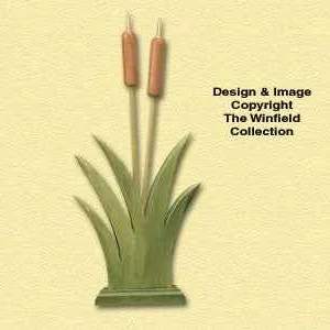Wooden Cattails Woodcraft Pattern(F)