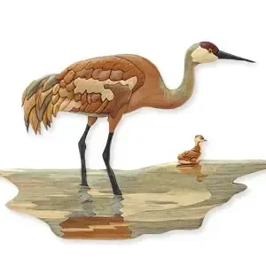 Sandhill Crane Intarsia Pattern - The Winfield Collection