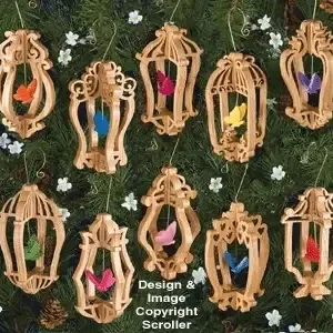 Slotted Butterfly Cage Ornament Patterns - The Winfield Collection