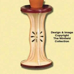 Apple Core Plant Stand Wood Pattern(F)