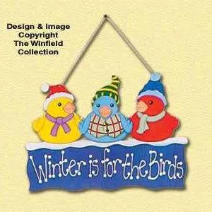 Winter Birds Wall Decor Pattern(F)