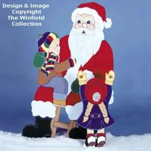 Sittin' On Santa's Lap Woodcraft Pattern(F)