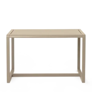 Little Architect Table in cashmere, children's table with slit at the back edge