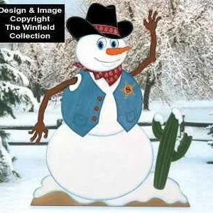 Cowboy Snowman Woodcraft Pattern