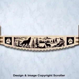 Wolf Crosscut Saw Wall Art Pattern - The Winfield Collection