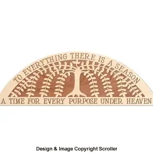Seasons Door Topper Wall Art Scroll Saw Pattern - The Winfield Collection