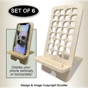 Geometric Cell Phone Stands Pattern - The Winfield Collection