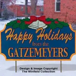 Personalized Holiday Greeting Pattern
