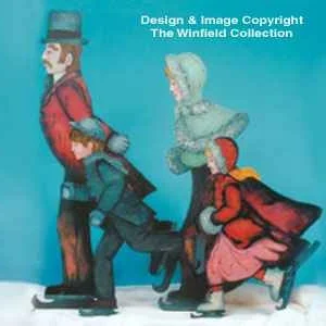 Skating Family Woodcraft Pattern