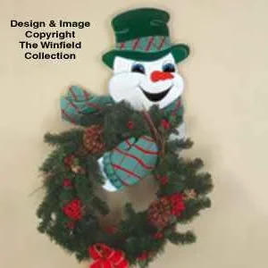 Snowman Wreath Holder Wood Pattern