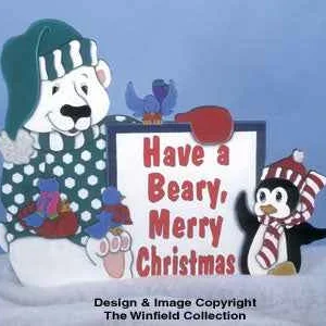 Polar Bear Sign Woodcrafting Pattern(F)