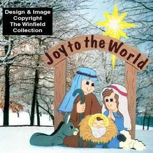 Joy To the World Nativity Wood Pattern(F)