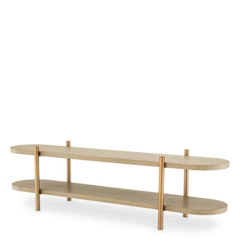 Washed Oak Shelf Cabinet Scario | Eichholtz Miami