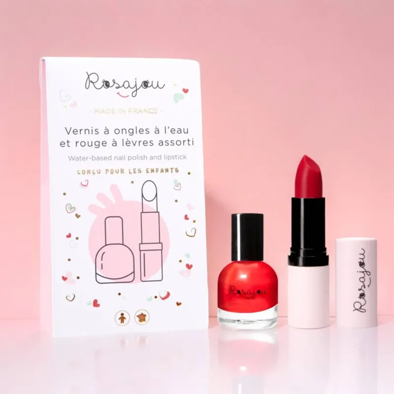 Duo-Set veganer Lippenstift und Nagellack „Madame“