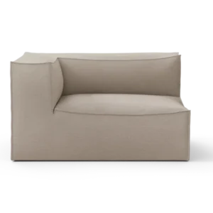 Catena Sofa Armrest Left L400 in natural cotton linen