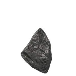 Comber Rock Hook large in blackened aluminium, rough stone-like form