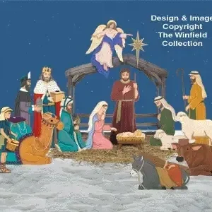 Small Realistic Nativity Woodcrafting Pattern - The Winfield Collection