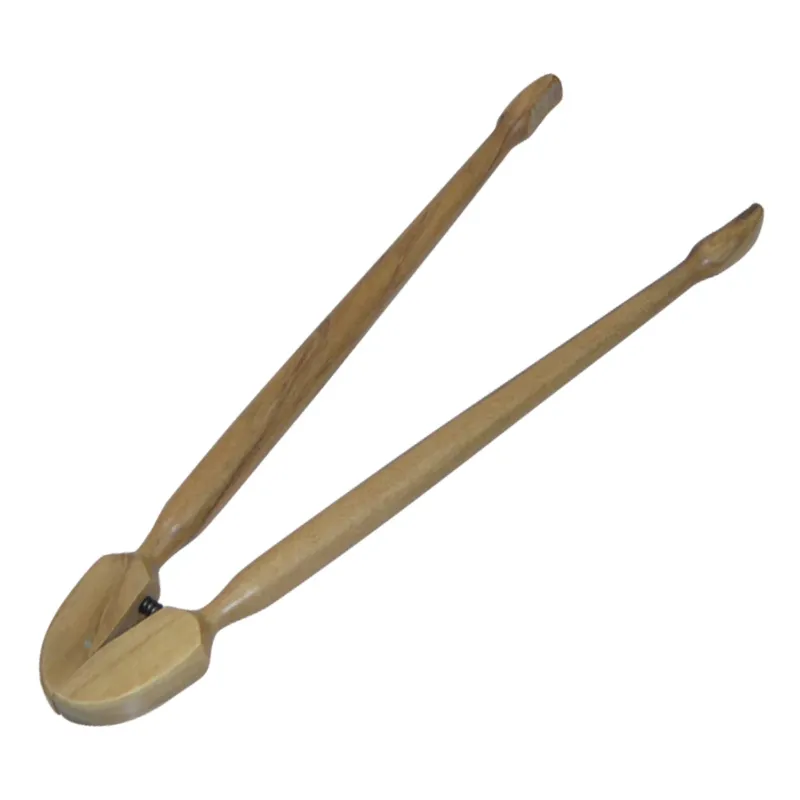 BÉRARD olive-colored 25 cm kitchen and serving tongs with a stainless steel grip for cooking and serving food.