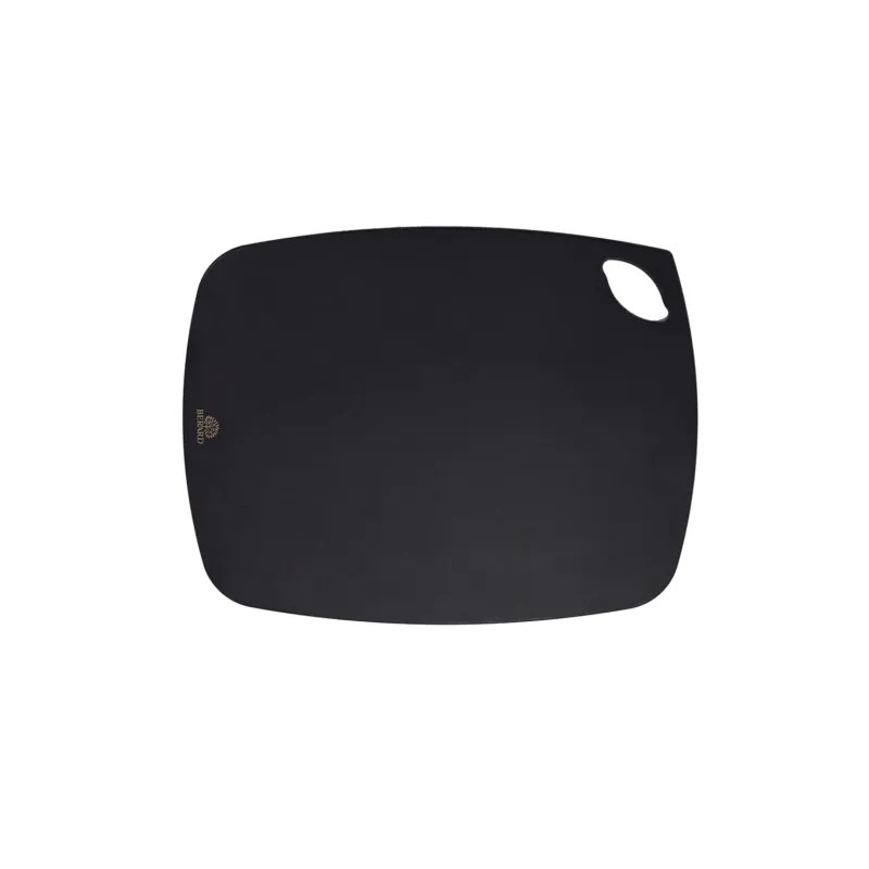 BÉRARD Schneidbrett M in black, 23 cm wooden cutting board with a smooth surface for kitchen use