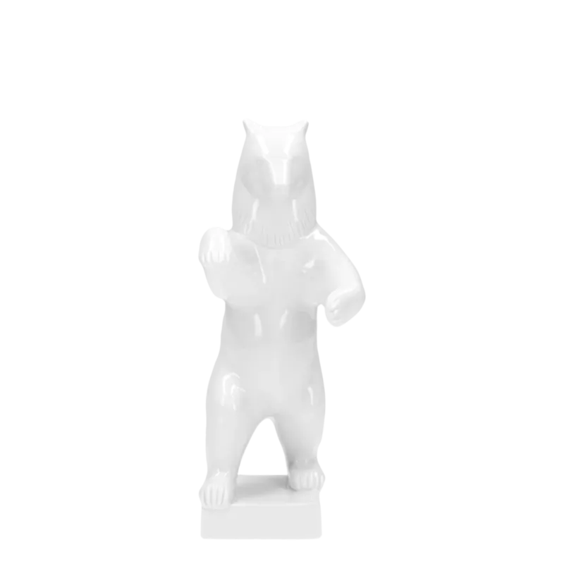 Figur BÄR stehend groß, auf Sockel - II. Sortierung