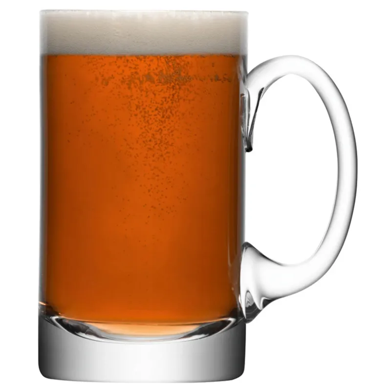 Clear LSA Bierglas BAR with 750ml capacity, featuring a sleek design perfect for enjoying beer.