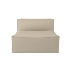 Catena Sofa Center L100 in Hot Madison sand, armless module with low back