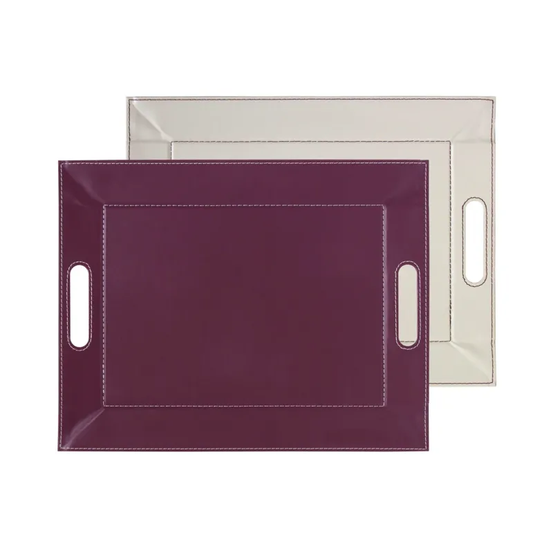 Small 2-in-1 reversible tablet and placemat by Freeform, featuring a stylish and functional design for tabletop use.