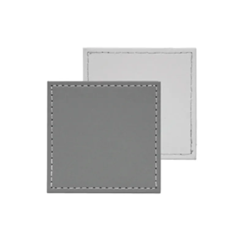 Set of four gray and white ceramic coasters from Freeform DUO Untersetzer 4er Set, stylish drink protectors.