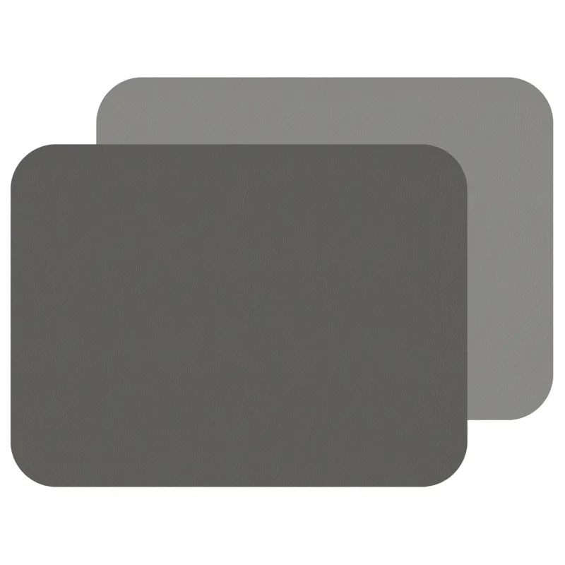 Freeform Tischset Flexi in Hellgrau und Dunkelgrau, 2er Set, featuring durable, stylish placemats for dining table decor.