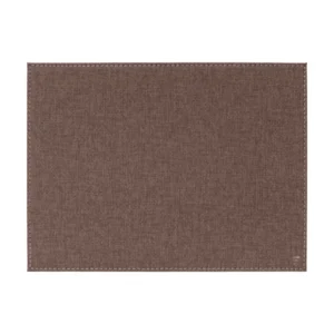 Oval brown textile table placemat from FREEFORM, small size, designed for elegant dining settings.