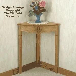 Corner Table Wood Project Plan(F) - The Winfield Collection