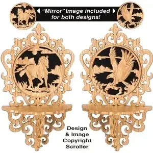 "Mirror Image" Wildlife Shelf Pattern Set - The Winfield Collection