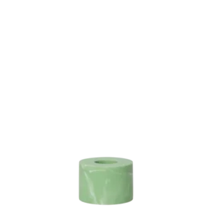 Mist Toothbrush Holder in seafoam, single cylinder in marbled resin