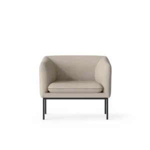 Turn 1-Seater in sand with black frame