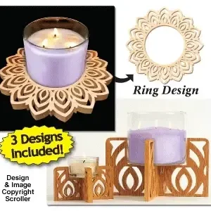 Candle Ring & Holder Pattern Set #7 - The Winfield Collection
