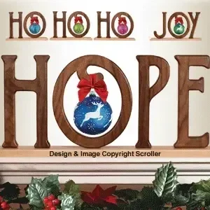 Holiday Message Ornament Display Pattern - The Winfield Collection