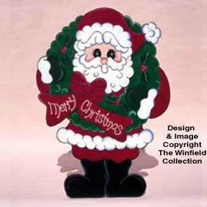 Santa With Wreath Woodcrafting Pattern(F)