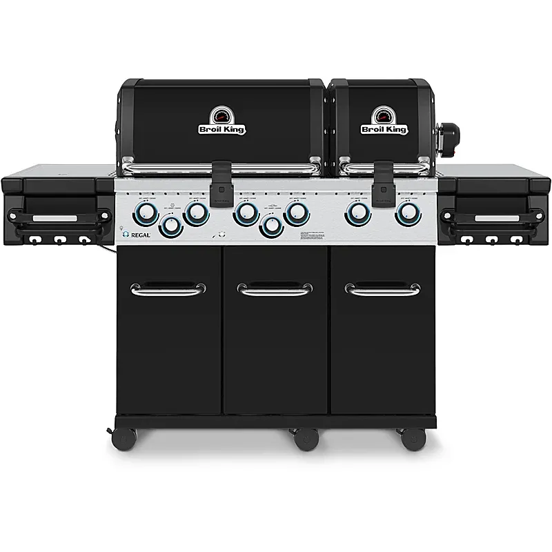 Broil King Regal 690 Schwarz Gasgrill Bundle Gussplatte und Schutzhülle inklusive