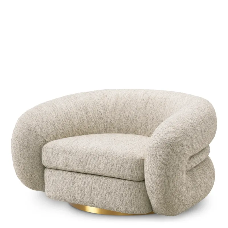 Light Gray Swivel Chair Cosenza | Eichholtz Miami